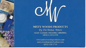 Misty Woods Products, soaps, balms, and other goodies!
